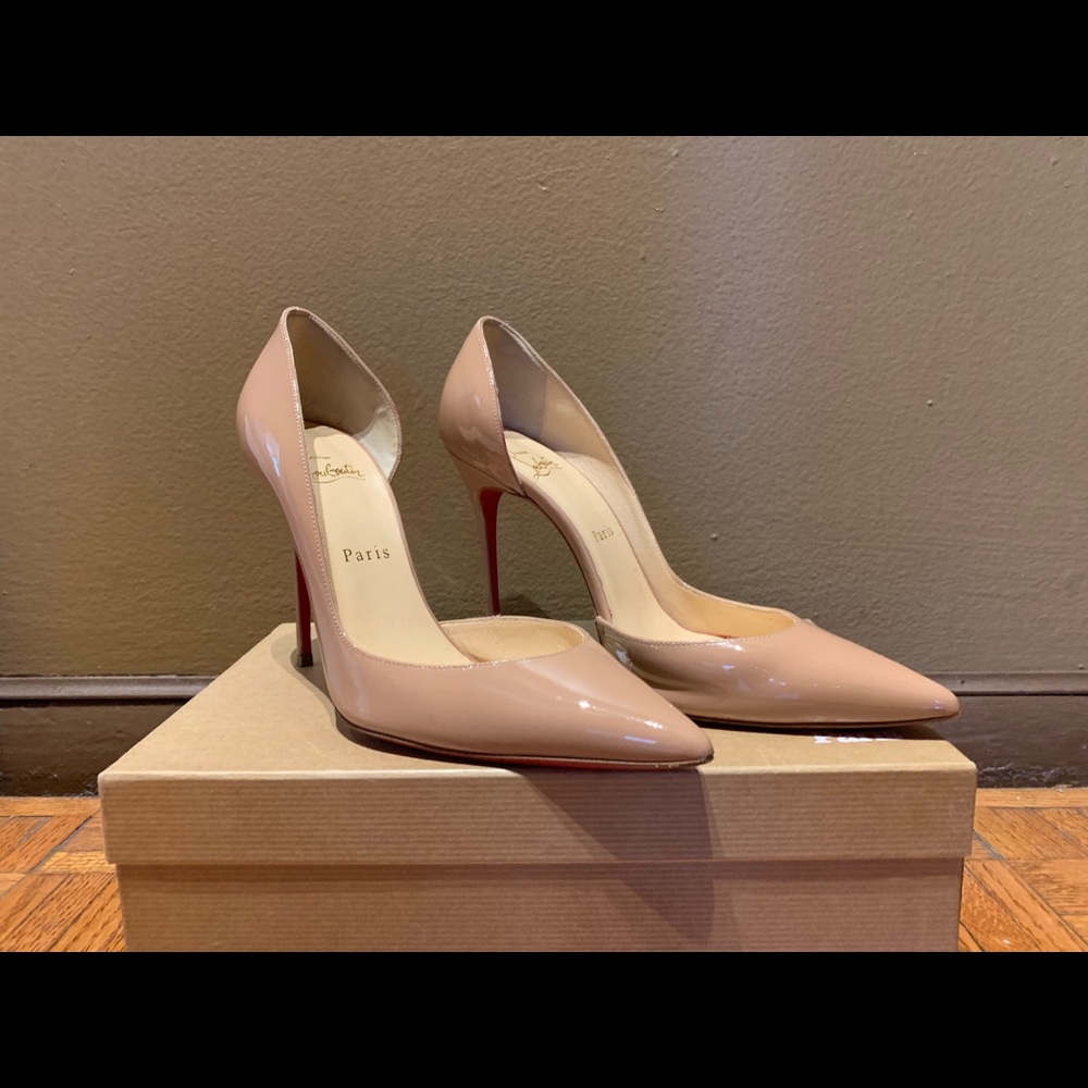 Christian Louboutin Iriza 100 Patent pumps 38.5